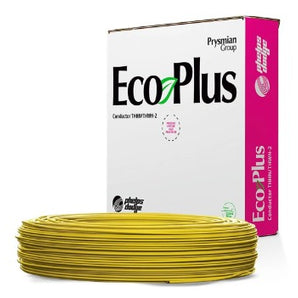 CABLE ECO PLUS THHN #10 AMARILLO UL