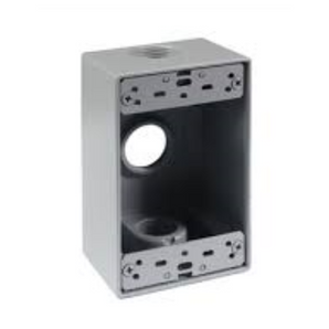 Caja rectangular uso pesado 4 huecos 3/4 " ig75-4